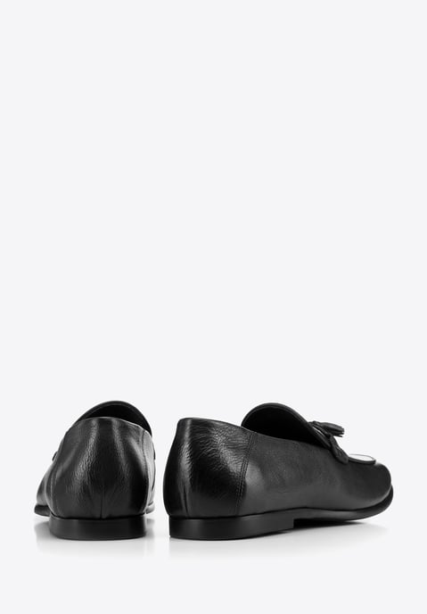 Wittchen Heren Leren Loafers met Kwastje Zwart Natuurlijk Leer - Image 5