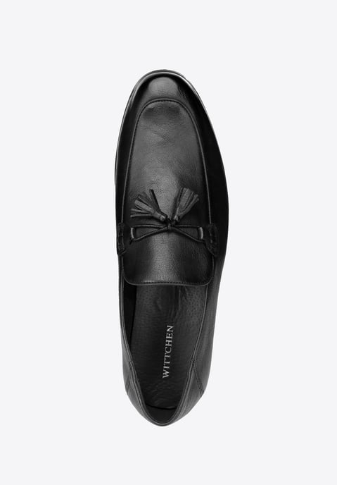 Wittchen Heren Leren Loafers met Kwastje Zwart Natuurlijk Leer - Image 6