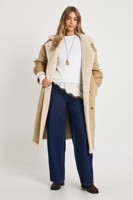 Teddy Trim Maxi Aviator - Image 3