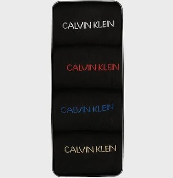 Calvin Klein Black Mens 4 Pack Socks - Image 2