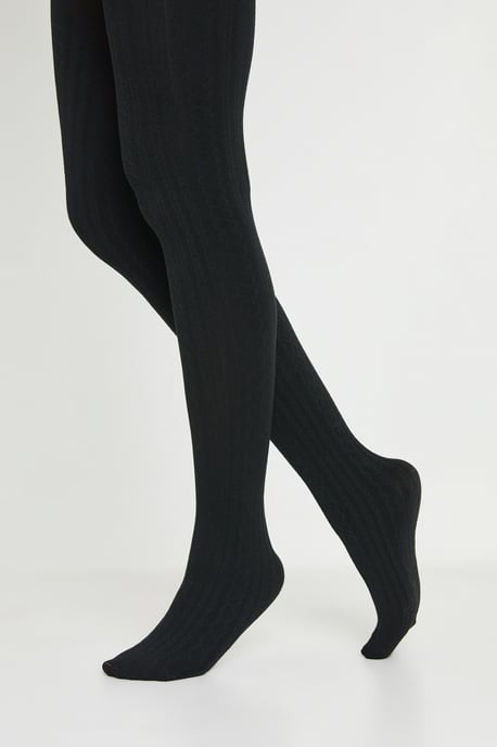 Thermal Cable Knit Tights - Image 1