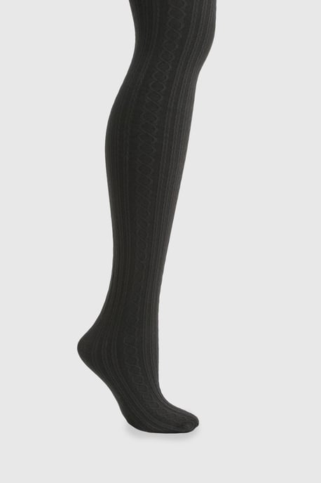 Thermal Cable Knit Tights - Image 2