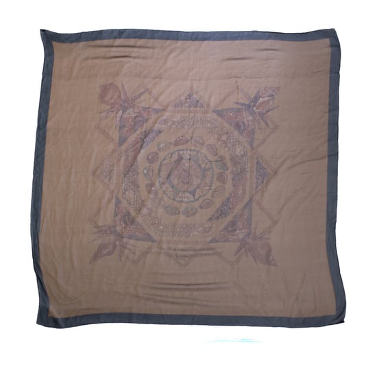 Hermes Rocaille zijden sjaal met schelpenprint - Image 2