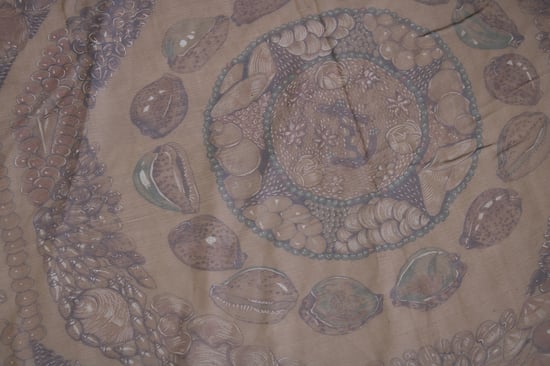 Hermes Rocaille zijden sjaal met schelpenprint - Image 4