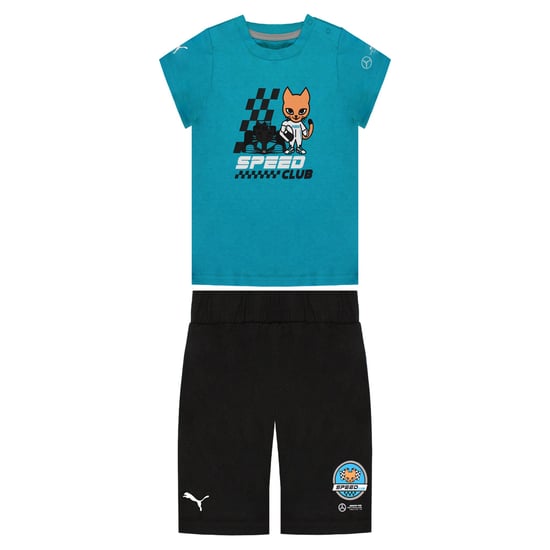 Puma MAPF1 Graphic Kids Blue/Black Set - Image 1