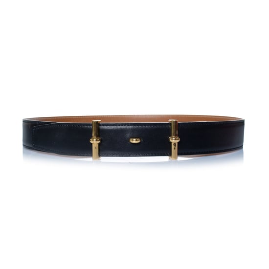 Hermes omkeerbare doos en Togo leren admiraal riem - Image 1