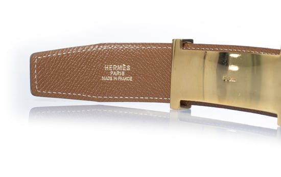 Hermes Etriviere belt in black leather - Image 5