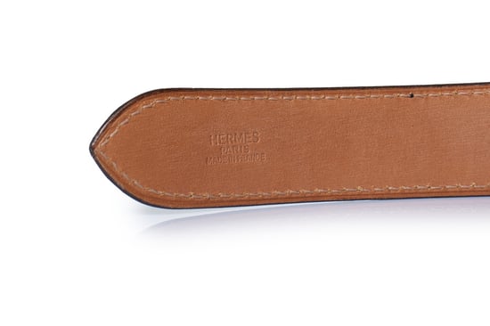 Hermes Etriviere belt in black leather - Image 6