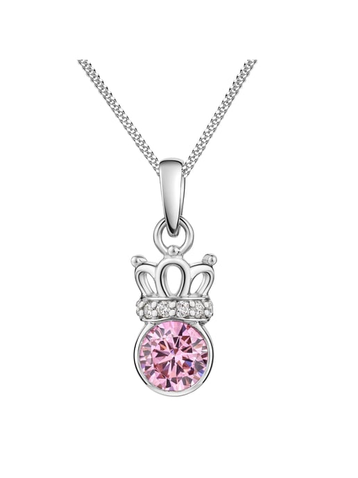 Zeeme for Kids Pendant with chain 925/- Sterling silver rhodium-plated zirconia - Image 1