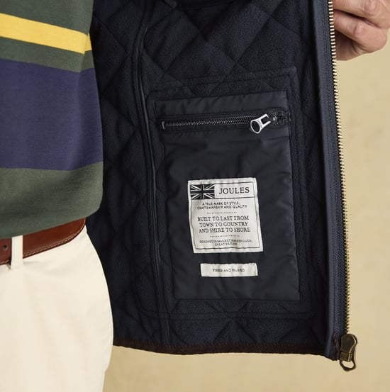 Joules Maynard Mens Gilet Navy - Image 5