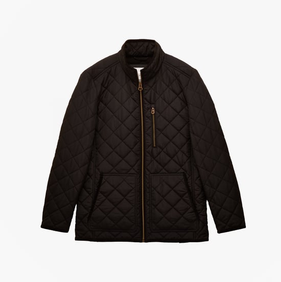 Joules Maynard Mens Diamond Quilted Jacket Black - Image 1