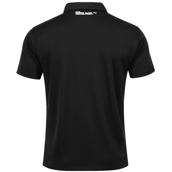 Puma Individual Mens Black Padel Polo Shirt - Image 2
