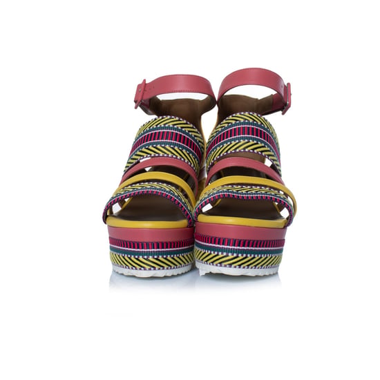 Hermes Ines leather wedge sandals - Image 5