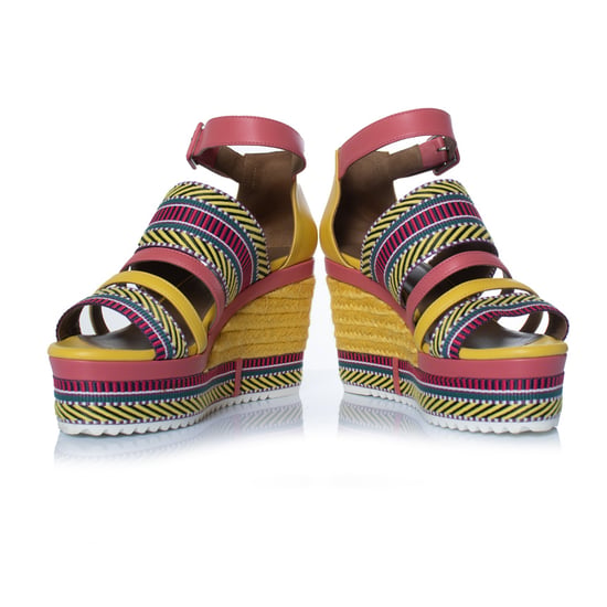 Hermes Ines leather wedge sandals - Image 6
