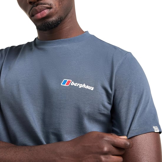 Berghaus Mens Pinnacle Point T Shirt Mountain Fade Back Graphic Cotton T-Shirt - Image 5