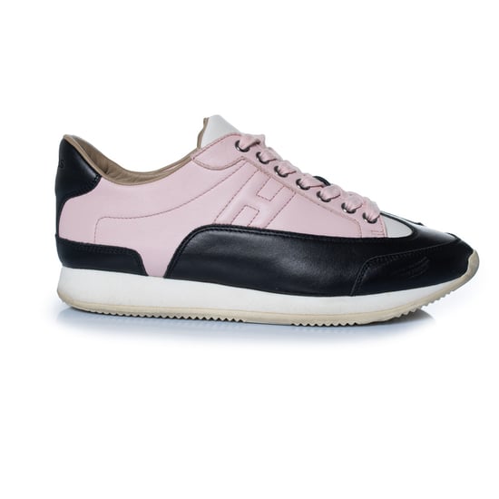 Hermes Goal sneakers in black and pink - Image 4