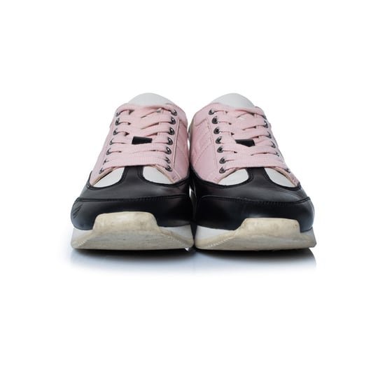 Hermes Goal sneakers in black and pink - Image 5