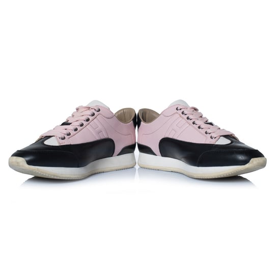 Hermes Goal sneakers in black and pink - Image 6