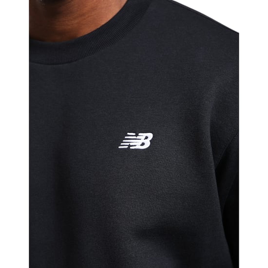 New Balance Mens Fleece Sweatshirt Embroidered Logo Pullover Relaxed Fit Jumper - Image 4