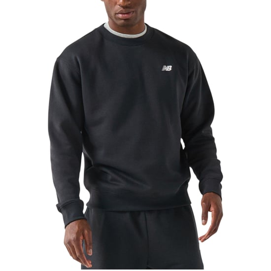 New Balance Mens Fleece Sweatshirt Embroidered Logo Pullover Relaxed Fit Jumper - Image 6