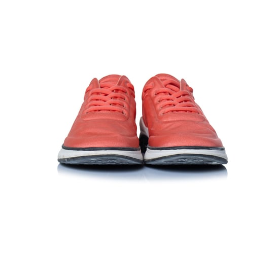 Chanel 19P rosa låga sneakers med lycra-motiv och CC-logotyp - Image 5