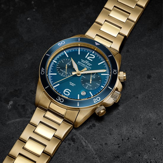 Rotorcraft Horloge Air Boss Dual Time Goud - Image 2