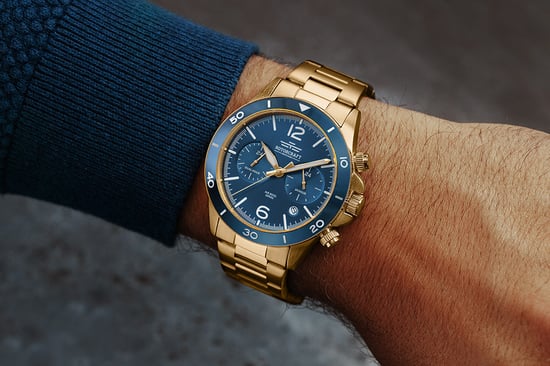 Rotorcraft Horloge Air Boss Dual Time Goud - Image 5