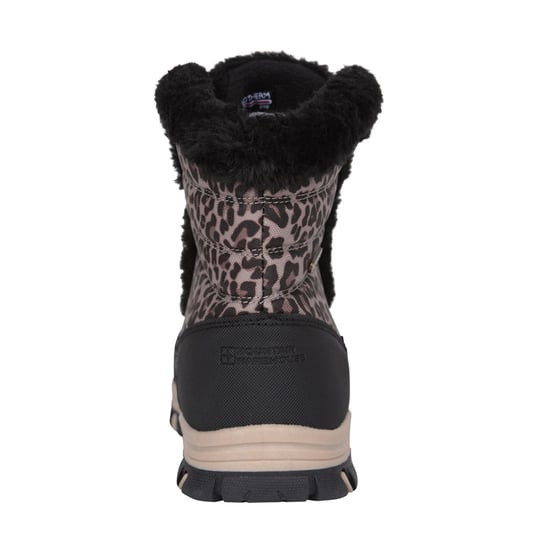 Mountain Warehouse Dames Ohio Luipaardprint Thermische Snowboots (Zwart) - Image 2