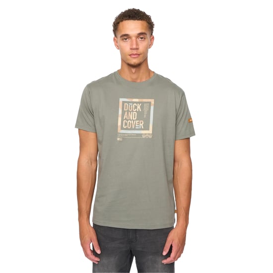 Duck and Cover Mens Primatic T-Shirt (Dark Olive) - Image 1