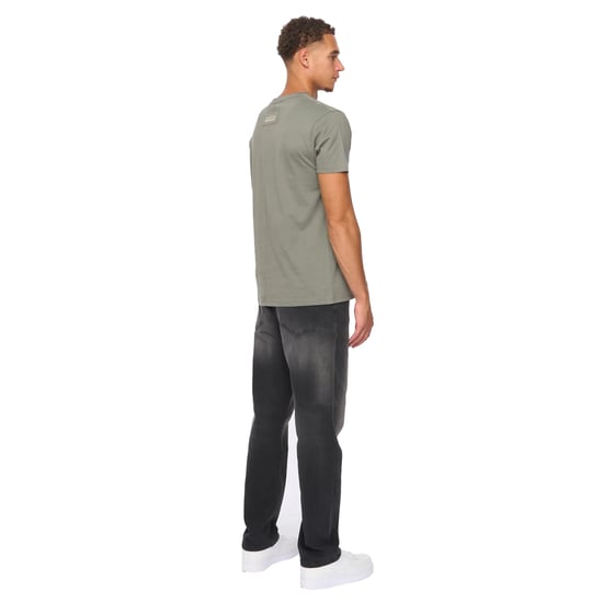 Duck and Cover Mens Primatic T-Shirt (Dark Olive) - Image 2