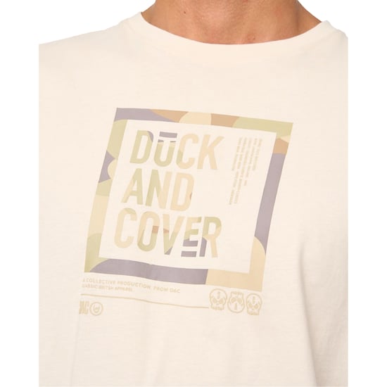 Duck and Cover Mens Primatic T-Shirt (Off White) - Image 3