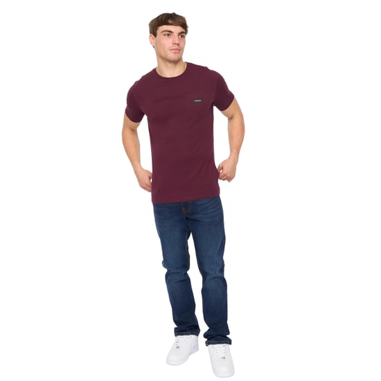 Crosshatch Heren Carritore T-Shirt (Rum Rozijn) - Image 4