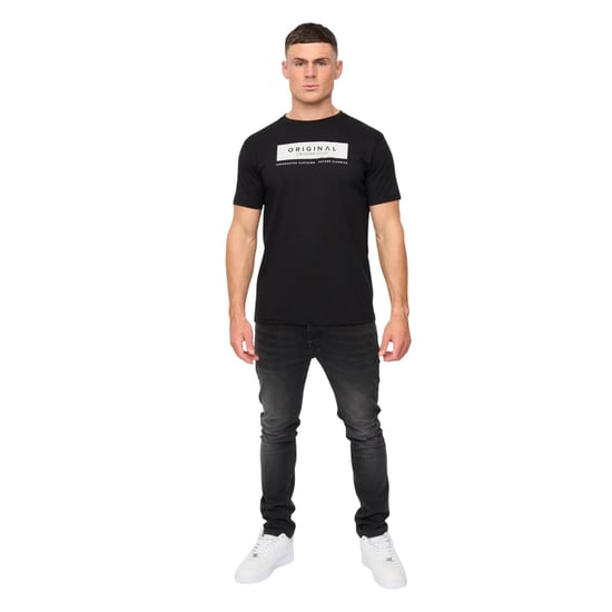Crosshatch Heren Jamstate T-Shirt (Zwart) - Image 5