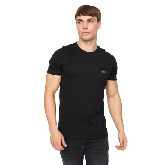 Crosshatch Heren Carritore T-Shirt (Zwart) - Image 1