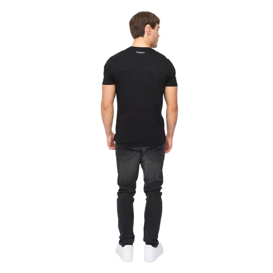 Crosshatch Heren Carritore T-Shirt (Zwart) - Image 2
