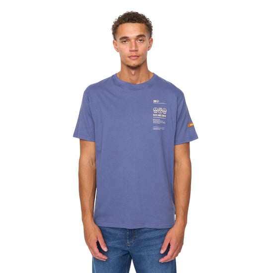 Duck and Cover Heren Cramptone T-Shirt (Denim Blauw) - Image 1