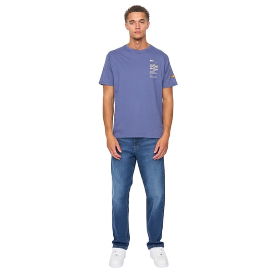 Duck and Cover Heren Cramptone T-Shirt (Denim Blauw) - Image 4