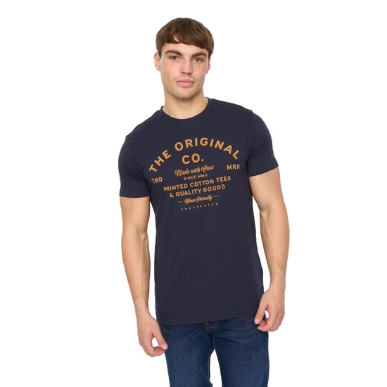 Crosshatch Mannen Shoptown T-Shirt (Marineblauw) - Image 3