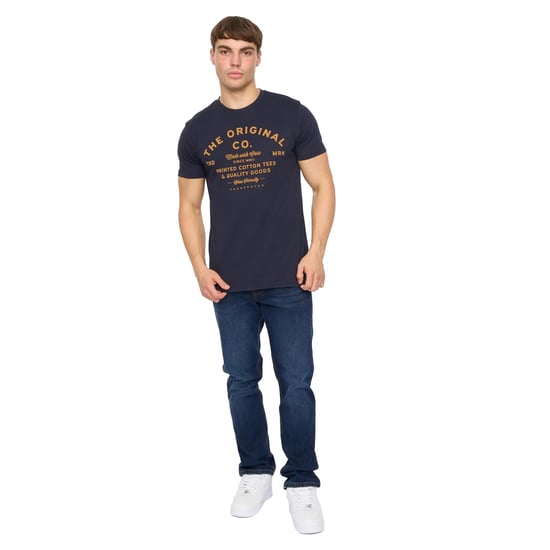 Crosshatch Mannen Shoptown T-Shirt (Marineblauw) - Image 4