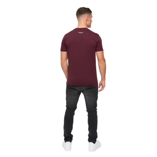 Crosshatch Heren Jamstate T-Shirt (Rum Rozijn) - Image 2