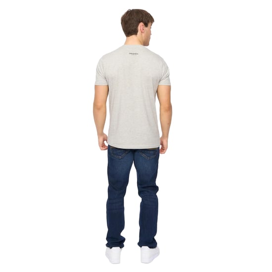 Crosshatch Heren Shoptown T-shirt (Grijs Marl) - Image 2
