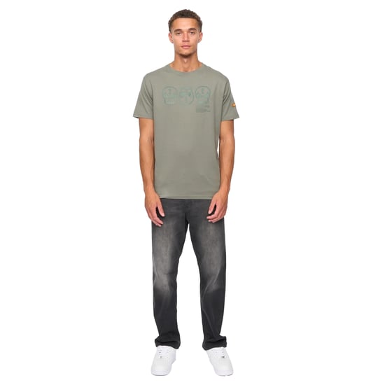 Duck and Cover Heren Deltamans T-shirt (Donker Olijf) - Image 5