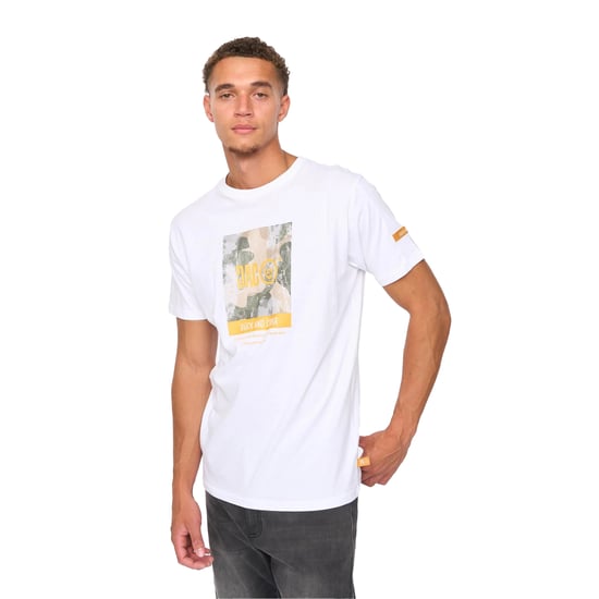 Duck and Cover Heren Camostack T-Shirt (Wit) - Image 3