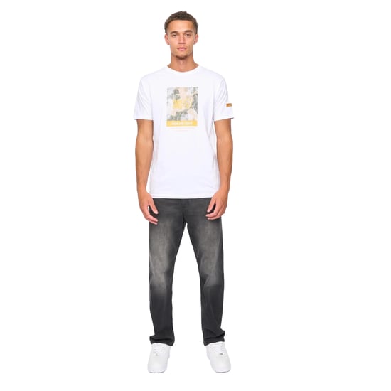 Duck and Cover Heren Camostack T-Shirt (Wit) - Image 4
