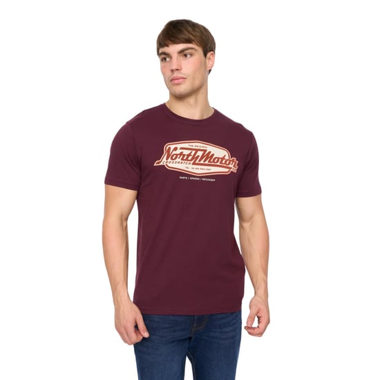 Crosshatch Mannen Hellmere T-Shirt (Rum Rozijn) - Image 4