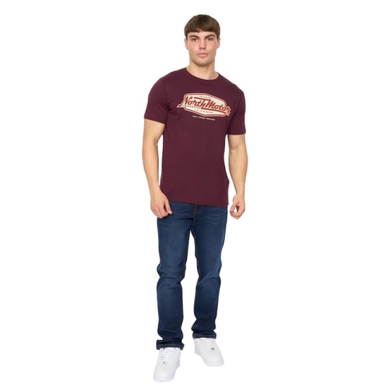 Crosshatch Mannen Hellmere T-Shirt (Rum Rozijn) - Image 5