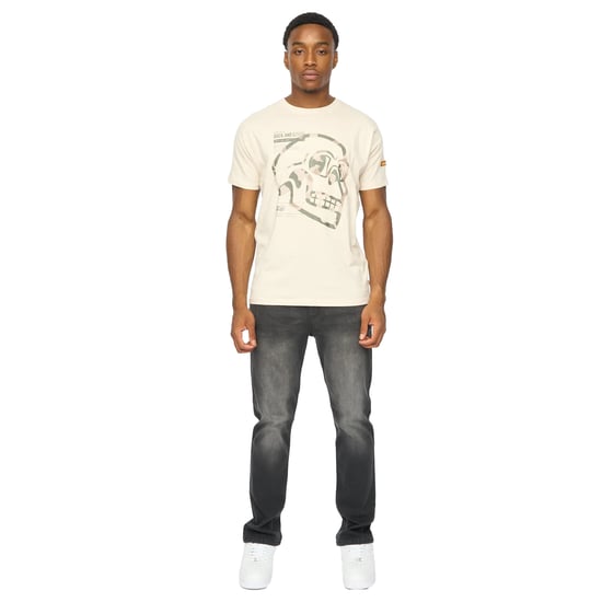 Duck and Cover Heren Skullmatic T-Shirt (Gebroken wit) - Image 4
