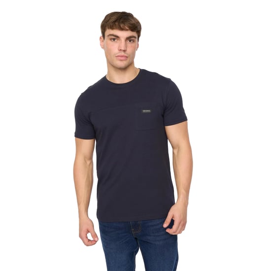Crosshatch Heren Carritore T-Shirt (Marineblauw) - Image 3
