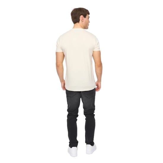 Crosshatch Heren Demiwear T-Shirt (Off White) - Image 3