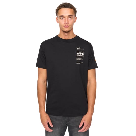 Duck and Cover Mannen Cramptone T-Shirt (Zwart) - Image 1